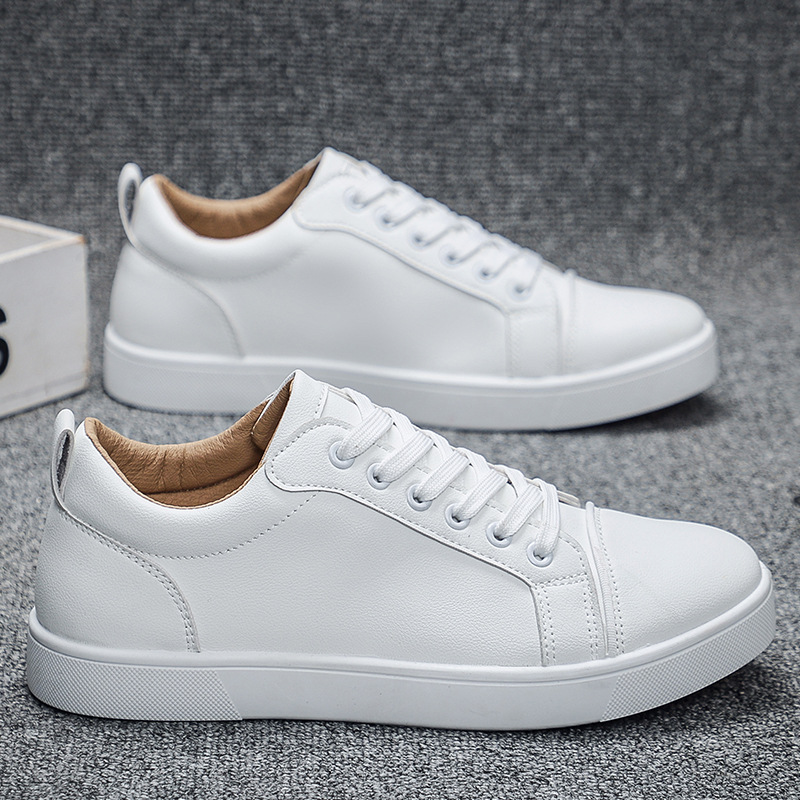 European Design Red Sole Men's Lace-Up Casual Shoes Wholesale Male Boys Sneakers Fashion Trendy Black Man Sports Shoes White