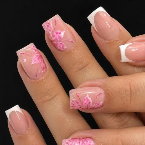 Chic Flower 🌸 Nail