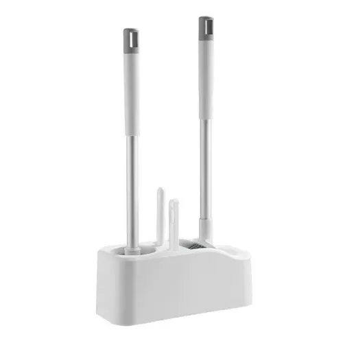 FOUR PIECE TOILET BRUSH SET 