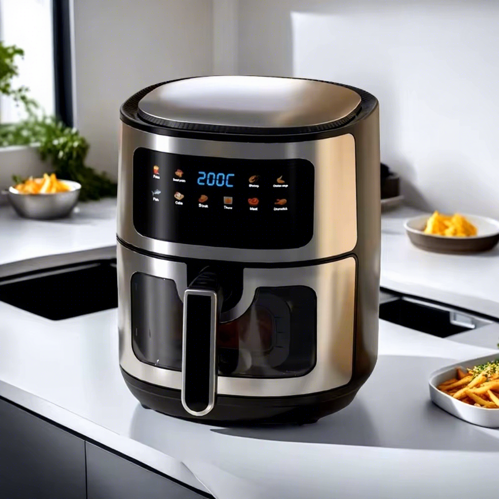 10L Freidora De Aire Sin Aceite,Stainless Steel