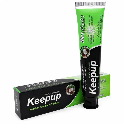 Keep up charcoal with coconut toothpaste 