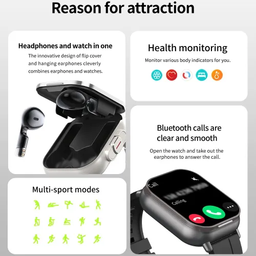 2-in-1 SMART WATCH 