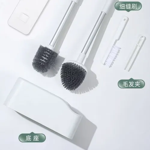 FOUR PIECE TOILET BRUSH SET 