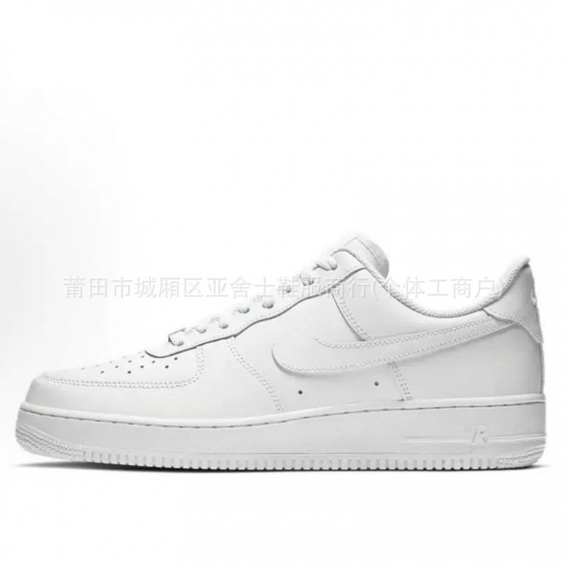 High-quality, popular European and American-style Air Force 1 retro sneakers, versatile white shoes, AF1 unisex casual shoes for sports and leisure