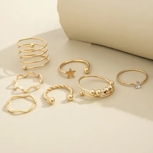 New Trendy Knuckle Rings Set for Women Butterfly 
