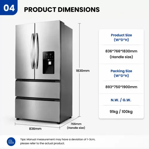 628 L FRENCH DOOR REFRIGERATOR 