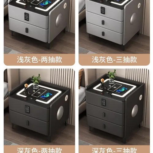 THREE DRAWERS (Charging + light + USB+ audio and Password lock)