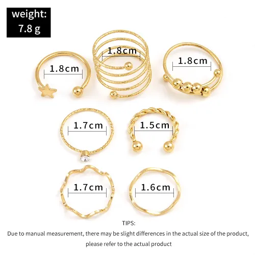New Trendy Knuckle Rings Set for Women Butterfly 