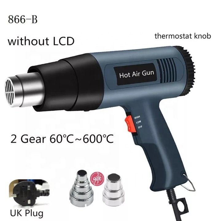 Electric Heat Gun No Digital Display Continuously adjustable temperature model Hot Air Gun