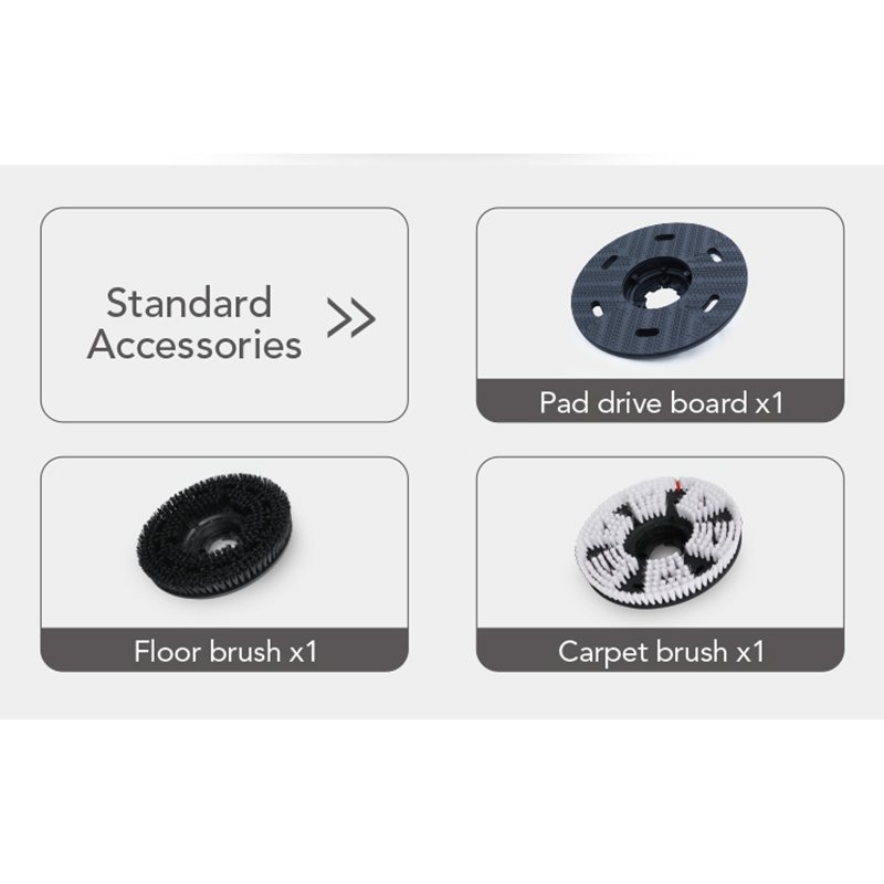 CE Industrial Electric Manual Floor Sweeper Scrubber Heavy Duty Single Disc Stone Tile Floor Cleaning Washing Scrubbing Machine
