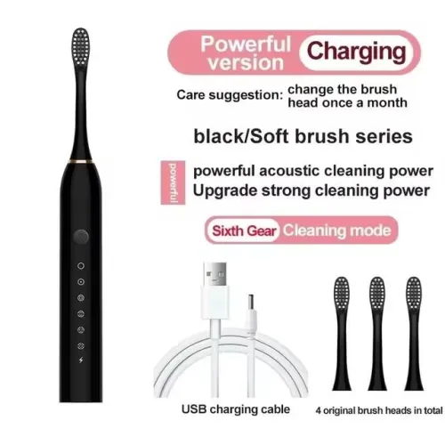 X3 Tooth Brush Electric Rechargeable Toothbrushes  4pcs brushhead