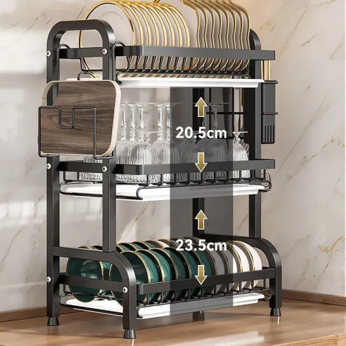 3 LAYER DISH RACK 