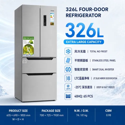 326L FOUR DOOR REFRIGERATOR 