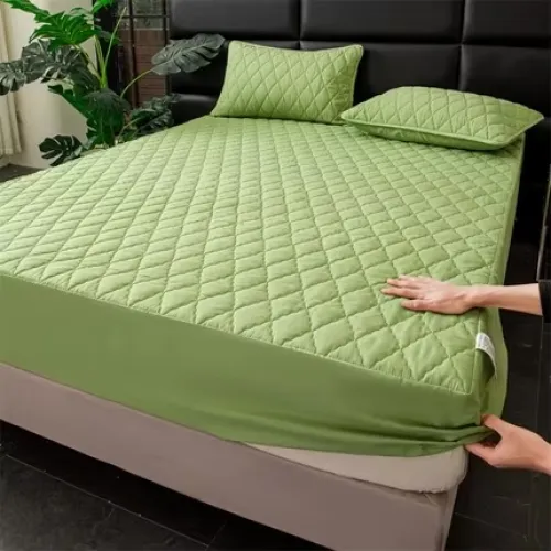 OEM Waterproof Mattress Protector Cover Breathable Solid Color